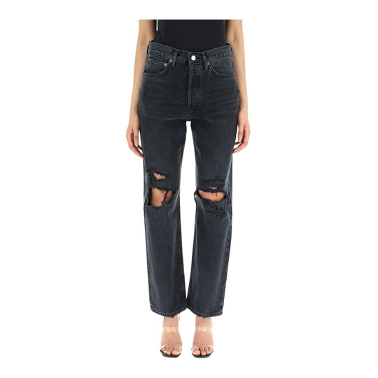 Agolde - Boyfriend Jeans - Blå - Dam - Storlek: W26,W25,W28