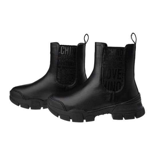 Love Moschino - Jodhpurs - Svart - Dam - Storlek: 36 Eu,40 Eu,37 Eu,39 Eu,38 EU