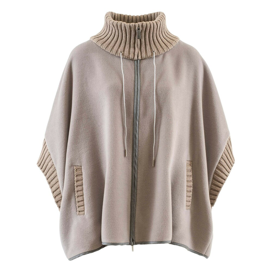 Fabiana Filippi - Capes och Ponchos - Beige - Dam - Storlek: S,Xs
