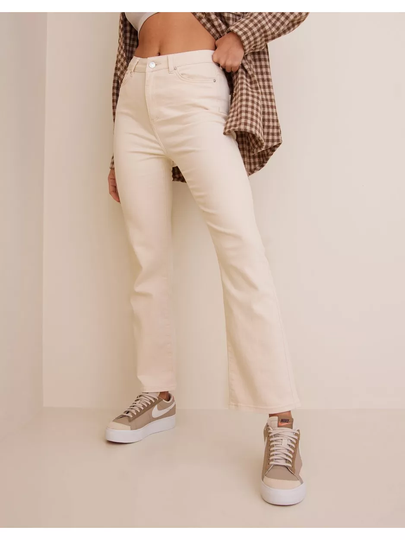 Vero Moda Vmstella Hr Kick Flare Jeans Birch Straight jeans Birch Cut Off Hem