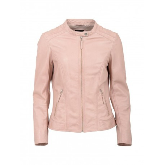 Saki - Läderjackor - Rosa - Dam - Storlek: L