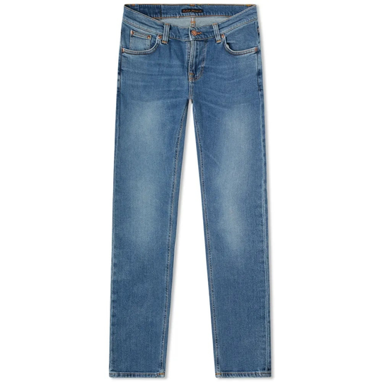 Nudie Jeans - Straight - Blå - Herr - Storlek: W32,W29,W33,W34,W30,W31