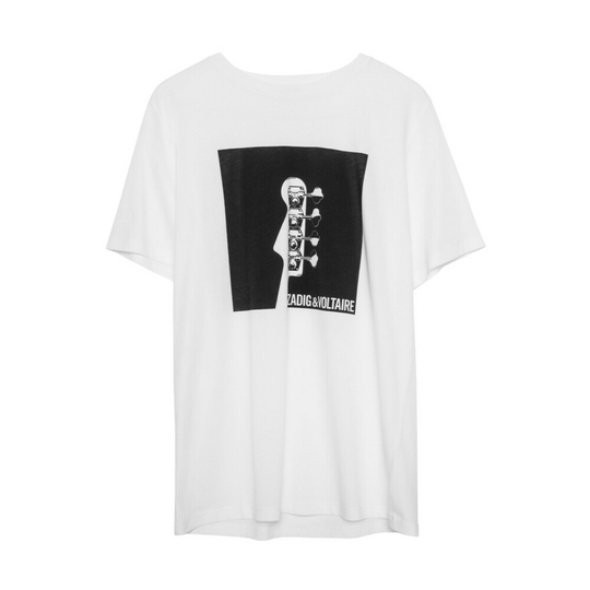 Zadig & Voltaire - T-shirts - Vit - Herr - Storlek: Xl,M