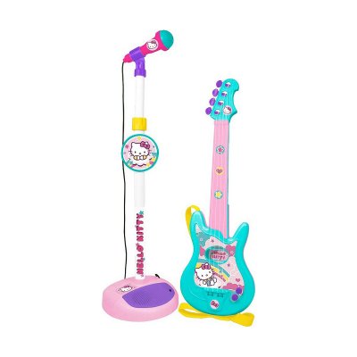 Gitarr för barn Reig Hello Kitty Mikrofon