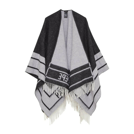 Patrizia Pepe - Capes och Ponchos - Grå - Dam - Storlek: ONE Size