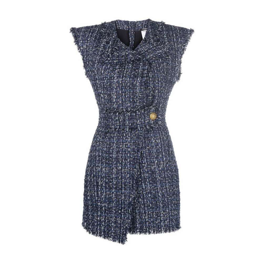 Balmain - Klänningar - Blå - Dam - Storlek: S,Xs