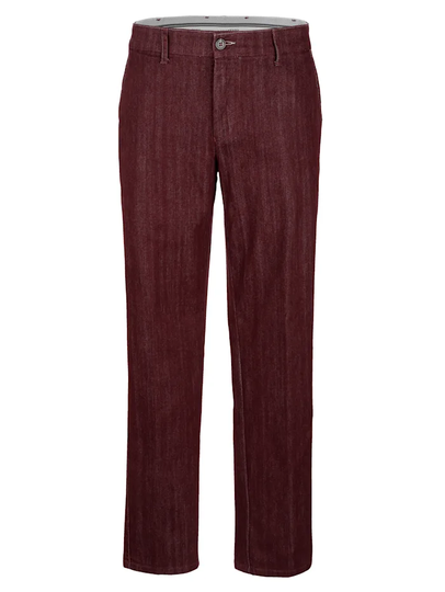 Jeans i skrynkeltålig kvalitet Roger Kent Bordeaux