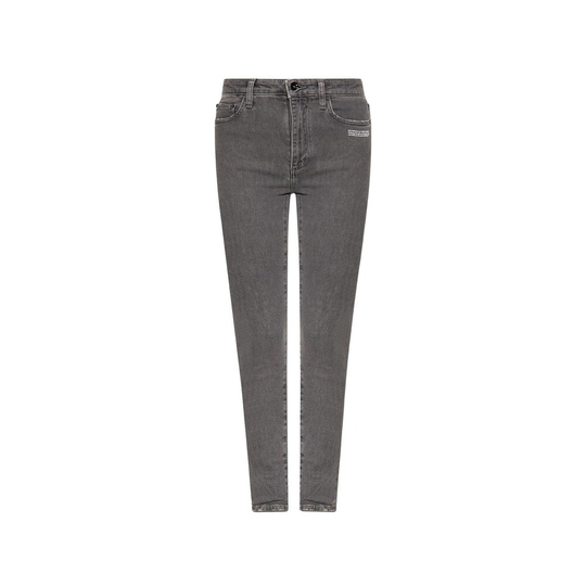 Off White - Skinny Jeans - Grå - Dam - Storlek: W26,W29,W27,W30,W25