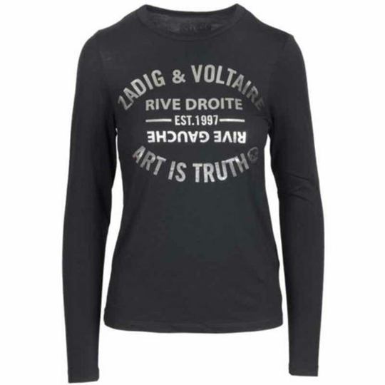 Zadig & Voltaire - Långärmade toppar - Svart - Dam - Storlek: L,M,S,Xs