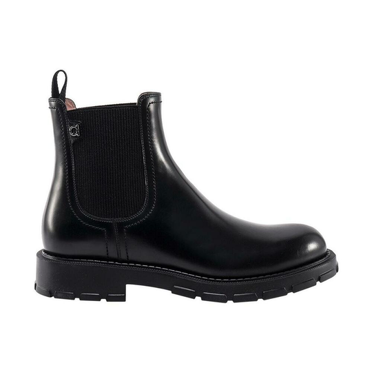 Salvatore Ferragamo - Boots - Svart - Herr - Storlek: 43 Eu,44 EU