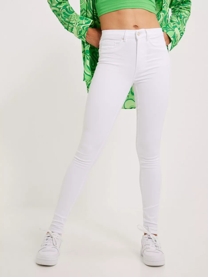 Only - Skinny jeans - Vit - Onlroyal Hw Sk Jeans White Noos - Jeans