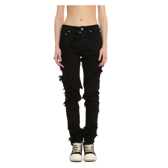 Rick Owens - Skinny Jeans - Svart - Herr - Storlek: W26