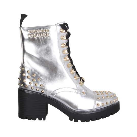 Versace Jeans Couture - Boots - Grå - Dam - Storlek: 37 Eu,36 EU