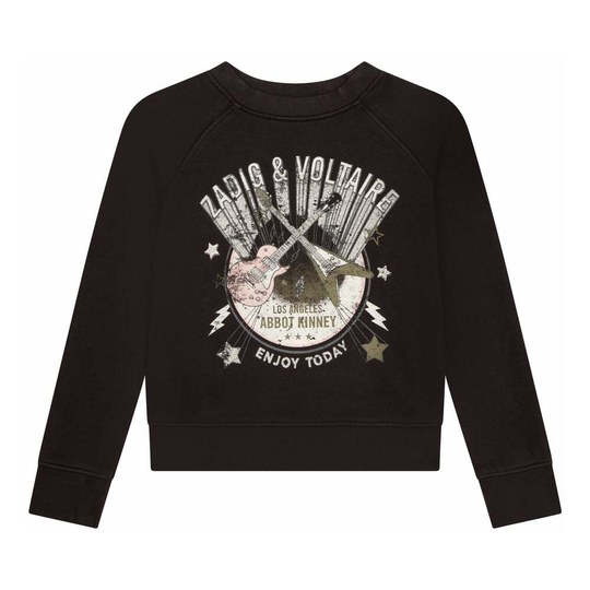 Zadig & Voltaire - Sweatshirts & Hoodies - Svart - Pojke - Storlek: 128 Cm,164 CM