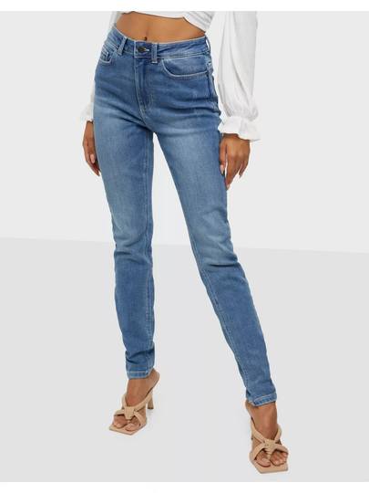 Noisy May Nmcallie Hw Chic Jeans VI128MB S High waisted jeans Medium Blue Denim