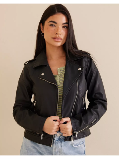 Sisters Point Dana Jacket Skinnjackor Black