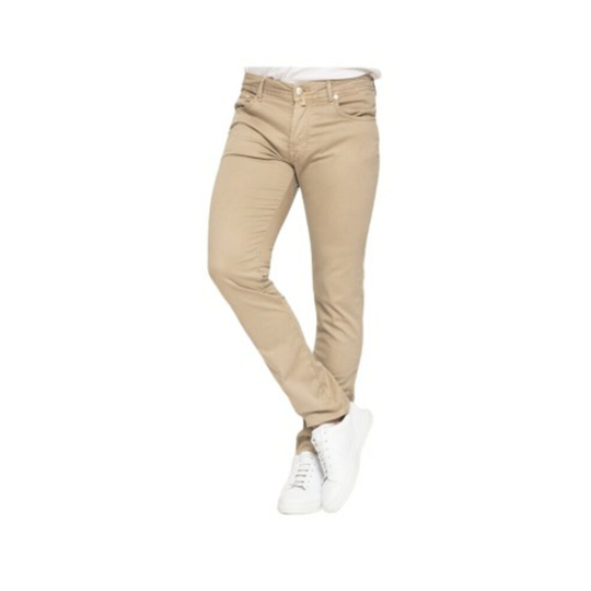 Jacob Cohën - Skinny Jeans - Beige - Herr - Storlek: W30