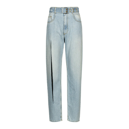 Maison Margiela - Boyfriend Jeans - Blå - Dam - Storlek: 2XS