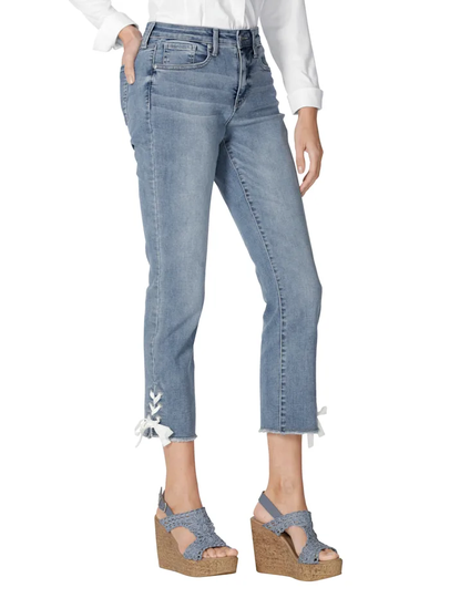 Jeans med snörning NYDJ Ljusblå