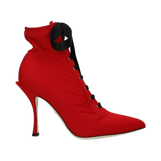Dolce & Gabbana - Boots - Röd - Dam - Storlek: 36 EU