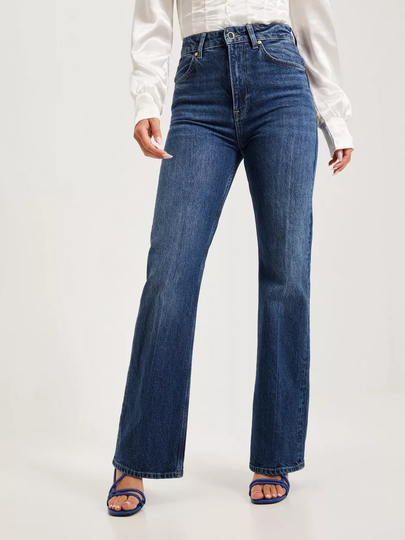 Gant - High waisted jeans - Blue - D1. Hw Flare Jeans - Jeans