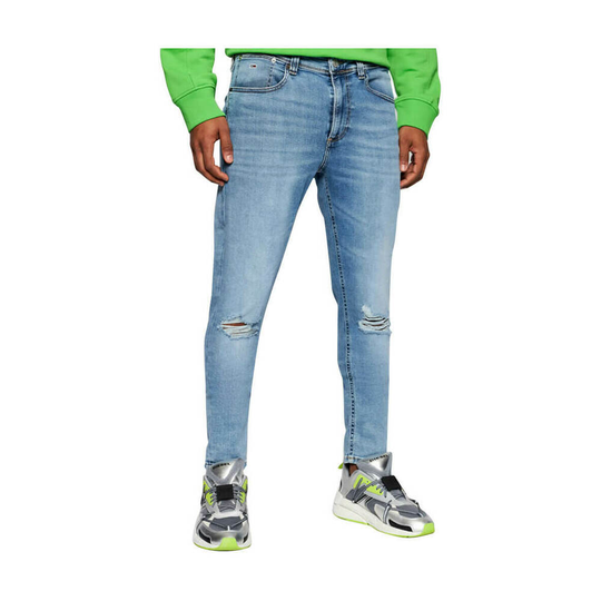 Tommy Jeans - Skinny Jeans - Blå - Herr - Storlek: W32