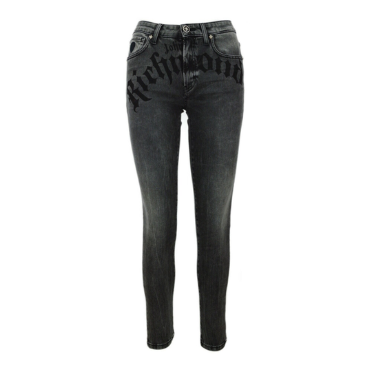 John Richmond - Skinny Jeans - Grå - Dam - Storlek: W29,W26,W25,W27,W28