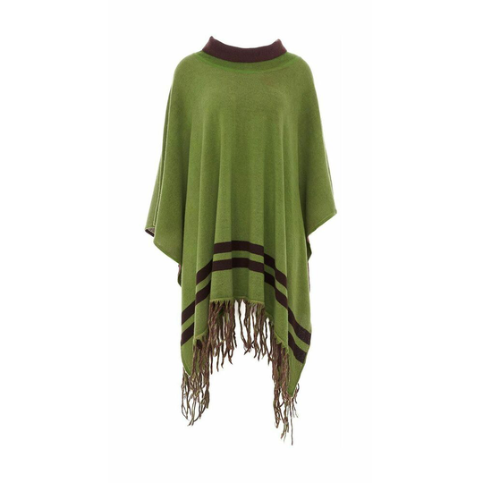 Ottod'Ame - Capes och Ponchos - Grön - Dam - Storlek: ONE Size