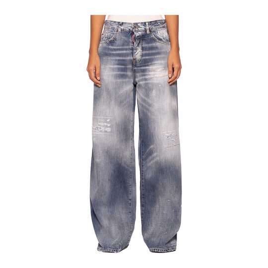 Dsquared2 - Boyfriend Jeans - Grå - Dam - Storlek: Xs,2Xs