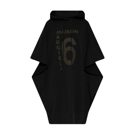 MM6 Maison Margiela - Capes och Ponchos - Svart - Dam - Storlek: S,Xs