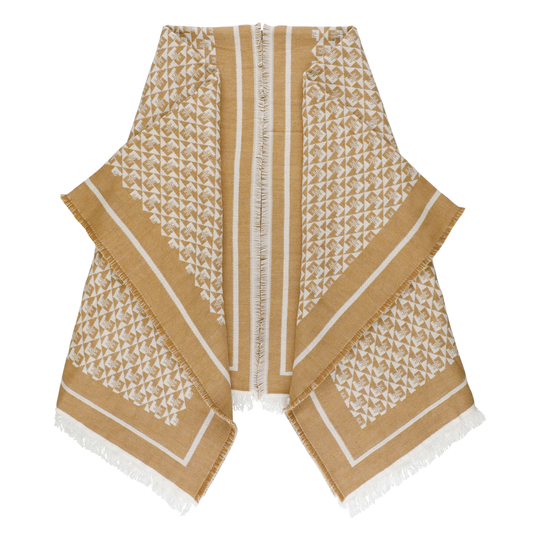 Elisabetta Franchi - Capes och Ponchos - Beige - Dam - Storlek: ONE Size