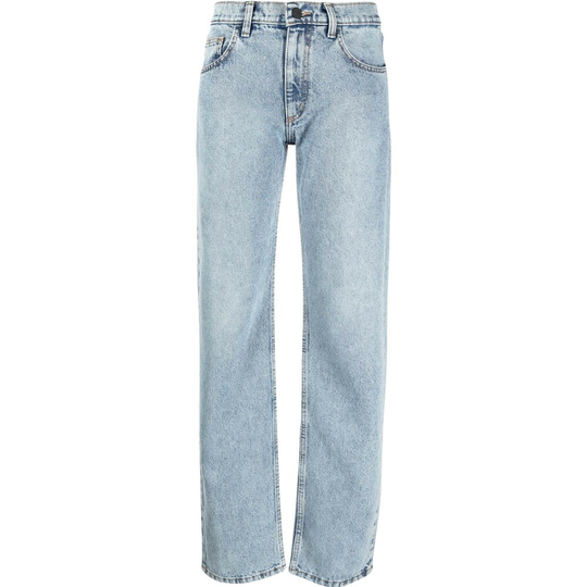 The Mannei - Boyfriend Jeans - Blå - Dam - Storlek: L