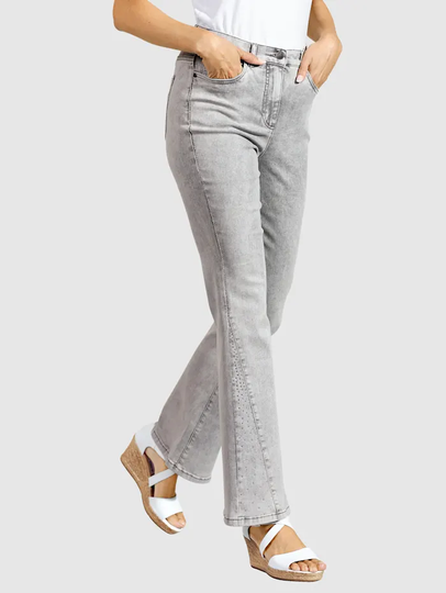 Jeans med utställda ben Paola Grey