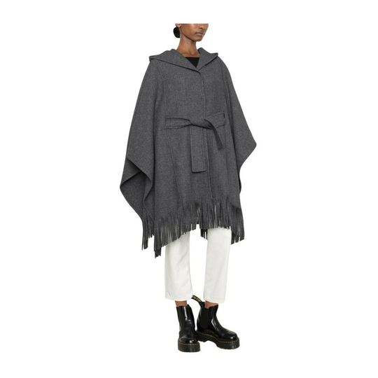 Pinko - Capes och Ponchos - Grå - Dam - Storlek: XS