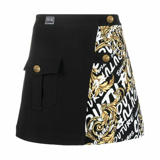 Versace Jeans Couture - Minikjolar - Svart - Dam - Storlek: M,S,Xs