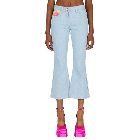 Versace - Jeans - Blå - Dam - Storlek: W26,W25,W27