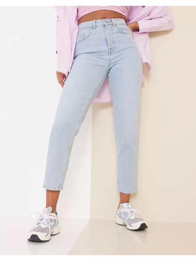 Selected Femme Slfrita Hw Mom Light Blue Jeans U High waisted jeans Light Blue Denim