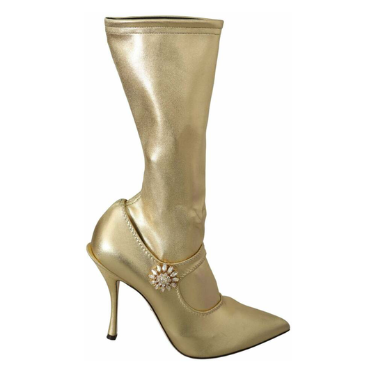 Dolce & Gabbana - Boots - Gul - Dam - Storlek: 39 Eu,38 1/2 EU