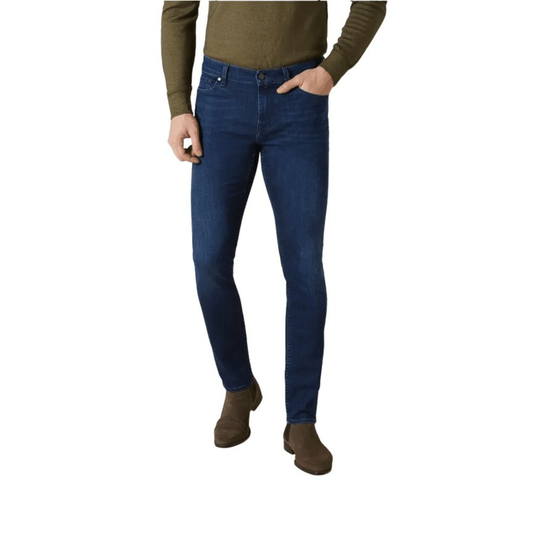 7 For All Mankind - Skinny Jeans - Blå - Herr - Storlek: W33,W34