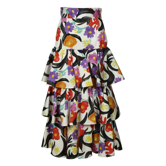 Stella Jean - Maxikjolar - Vit - Dam - Storlek: S,Xs