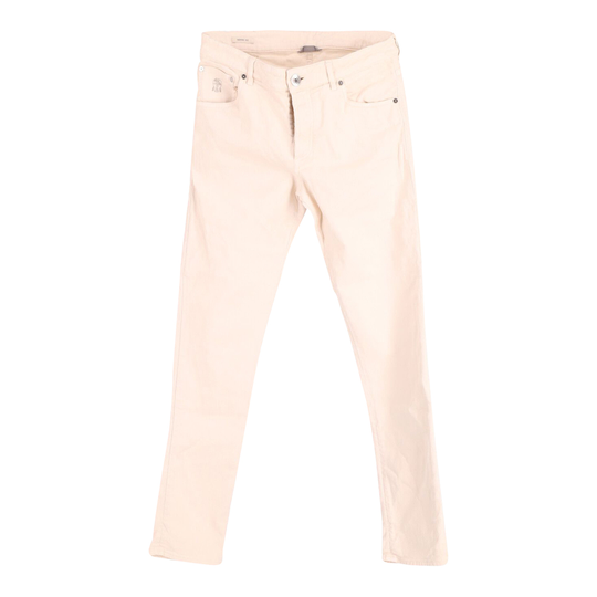 Brunello Cucinelli - Skinny Jeans - Vit - Herr - Storlek: XS