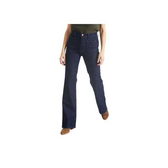 Reiko - Boyfriend Jeans - Blå - Dam - Storlek: W28
