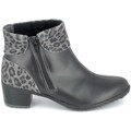 Skor Boissy Boots Noir Leopard