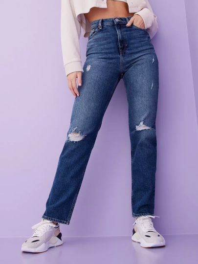 Tommy Jeans - High waisted jeans - Denim - Julie Uhr Strght CE737 - Jeans