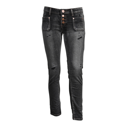 One Teaspoon - Skinny Jeans - Svart - Dam - Storlek: W29 L32,W27 L32