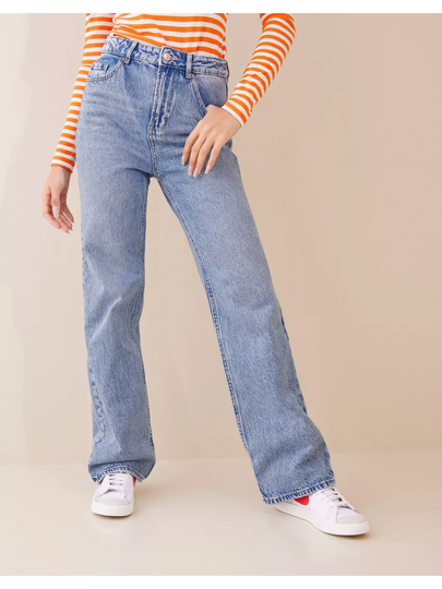 Vero Moda Vmkithy Hr Loose Str Jeans LI374 Ga Baggy jeans Light Blue Denim