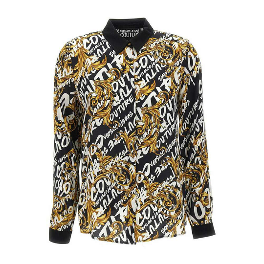 Versace Jeans Couture - Skjortor - Svart - Dam - Storlek: Xl,L,M,S,Xs