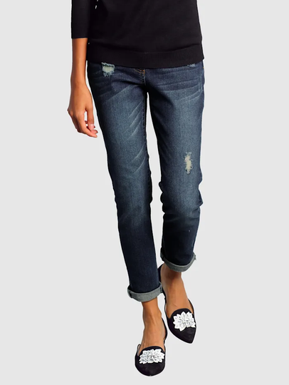 Jeans i boyfriend-stil Alba Moda Blå