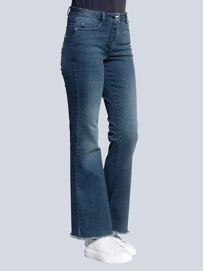 Jeans med vida ben Alba Moda Blå