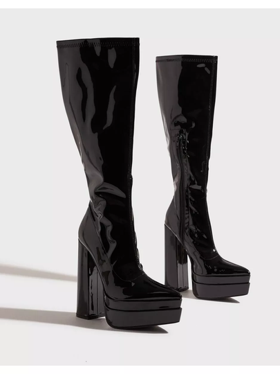 Public Desire End Game Stövletter Black patent